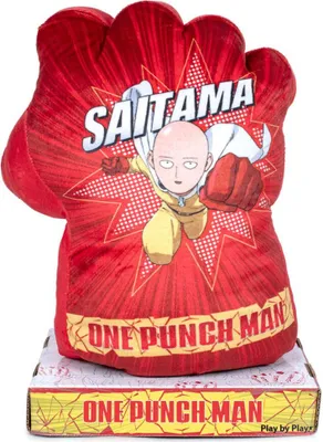 Zdjęcie produktu dla Madhouse One Punch Man – rękawiczka z motywem Saitamy – pluszowa, 25 cm, czerwona  Czerwona, rozmiar uniwersalny