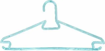 Produktbild von TrendLine Kleiderbügel mit Steg Kunststoff blau 5 Stück