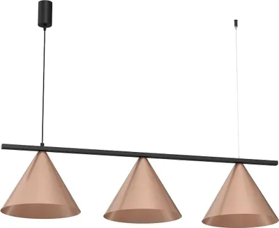 Produktbild von Hängelampe CAPITAL SCHWARZ-KUPFER 3XGX53