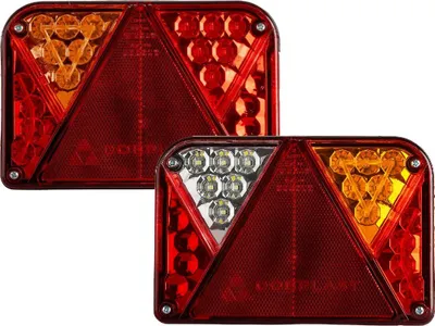 Produktbild von HORPOL LD 2762 LED Seitenmarkierungsleuchte universal orange neon 12 bis 24 V IP68 110,8 x 52,2 mm Flachkabel 0,5 m Reflektor für Anhänger