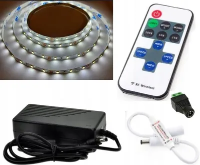 Image de Omako Kit Bande LED Blanc Froid 7m 2835 RF