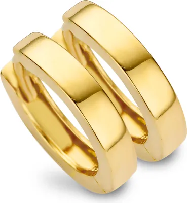 Produktbild von New Bling 9NB-0068 - Zilveren oorringen - grootte 14x3 mm - goudkleurig