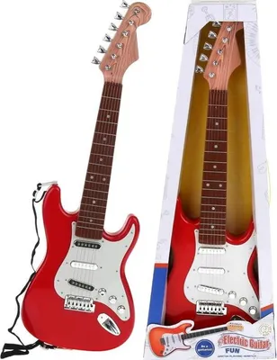 Produktbild von Interaktive E-Gitarre für Kinder mit Rock-Hintergrundmelodien - Rot