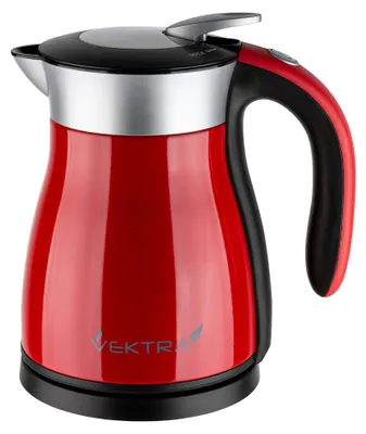 Productafbeelding van Vektra VEK-1201, waterkoker met vacuümisolatie, 1,2 liter, roestvrij staal, dubbelwandig, EU-model