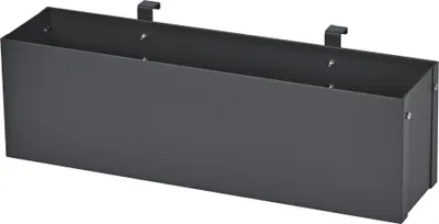 Produktbild von ML-Design Blumenkasten für Mülltonnenverkleidung und Balkon, 50 x 12 x 15 cm, Anthrazit, aus Stahl, mit Halterung