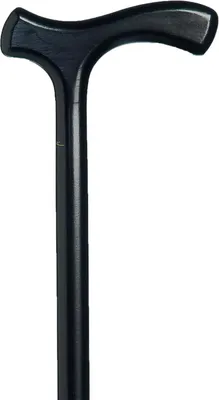 Produktbild von Gastrock Holz-Gehstock – Schwarz – Buchenholz – Länge 94 cm – Fritz-Griff – 270 Gramm – Herren und Damen – Gehstock aus Holz – 18 mm – Kassen