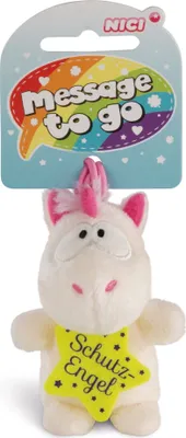 Produktbild von Stofftier Unicorn Theodor junior plüsch 8 cm weiß/gelb Nici