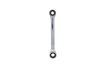Image de KS TOOLS Clé à cliquet à double anneau 503.4355-E Acier au chrome-vanadium 150g