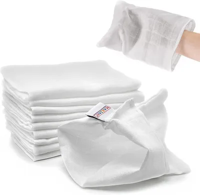 Immagine prodotto di Asciugamani - Morbidi asciugamani in flanella per neonati e bambini, confezione da 10 pezzi - 100% cotone -  OEKO-TEX