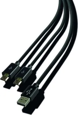 Immagine prodotto di Steelplay JVAPS400040 cavo USB USB 2.0 3 m USB A 2 x Micro-USB B Nero