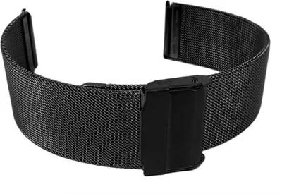 Produktbild von Minott Uhrenarmband | Edelstahl, Milanaise, PVD schwarz 30629B, Stegbreite:20mm