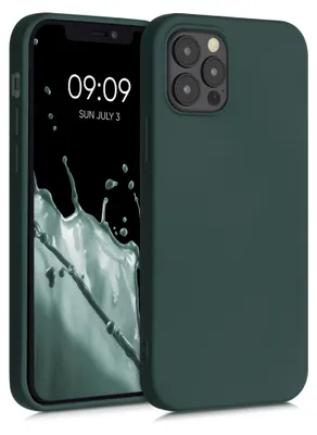 Produktbild von kwmobile Hülle kompatibel mit Apple iPhone 12 / iPhone 12 Pro Hülle - gummierte TPU Silikon Handyhülle - Schutzhülle für kabelloses Laden - Case in