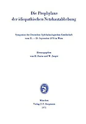 Immagine prodotto di Die Prophylaxe der idiopathischen Netzhautabhebung