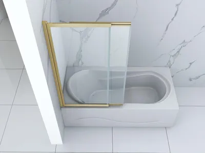 Produktbild von Silla | Badewannenaufsatz - 85x150 cm - Schiebetür - Duschwand für Badewanne - Schwarz