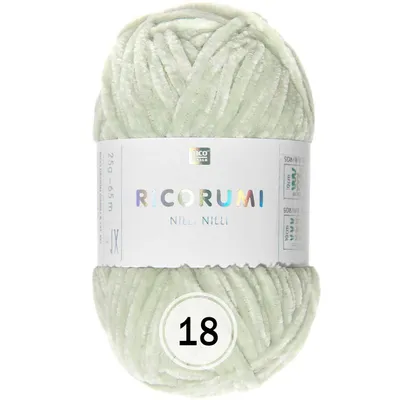 Zdjęcie produktu dla Rico Design Ricorumi Nilli Nilli (25g/65m) weiches Chenillegarn 18 mint