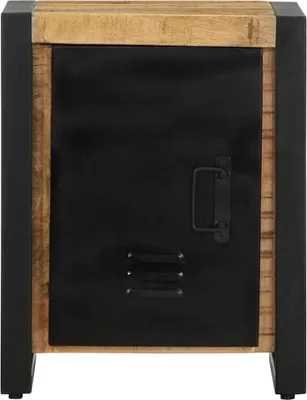 Immagine prodotto di Comodino 40x30x51 cm in Legno Grezzo Massello di Mango