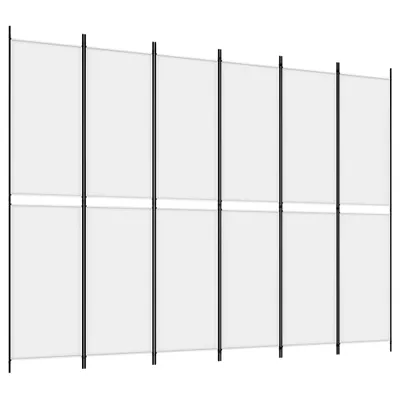 Obrázok produktu pre 6-panelový paraván biely 300x220 cm látkový