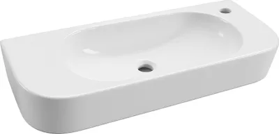 Produktbild von Hänge-Waschbecken Breite 70cm x 27cm Uno81H Armaturloch rechts