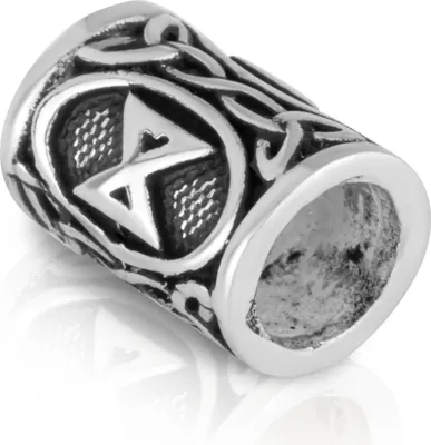 Produktbild von 925 Sterling Silber Bartperle - Futhark DAGAZ Haarperle Silver Bartschmuck 2202