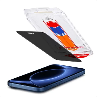 Productafbeelding van Accezz Gehard Glas Privacy Screenprotector + Applicator voor de Apple iPhone 18 Pro / 17 Pro