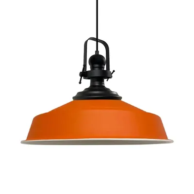 Produktbild von Pendelleuchte Orange-Asletl Hängelampe Metall Ø40 cm, Modern Lampe