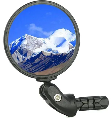 Immagine prodotto di BriskMore Specchietto per Bicicletta per Estremità del Manubrio, Specchietto Retrovisore con Vetro HD e Lente Convessa, 3 Pollici, per Bici con