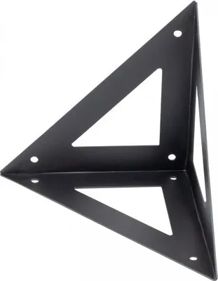 Produktbild von Velano - Regalhalter Regalträger Konsole LOFT Schwarz 120x120 - WOL 1