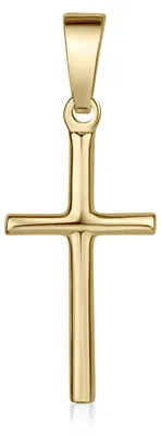 Produktbild von MATERIA by Matthias Wagner Kreuz Anhänger Gold für Damen Silber 925 vergoldet mit Box KA-305-Gold
