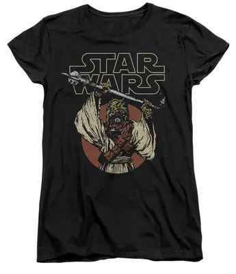 Immagine prodotto di Star Wars - T-shirt da donna, modello aderente TV41259 (taglia L) (nero)