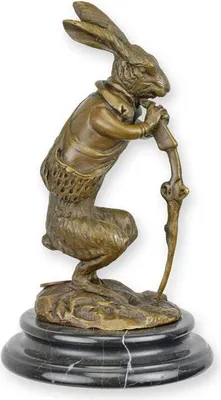 Productafbeelding van A Bronze Sculpture Of A Hunting Hare