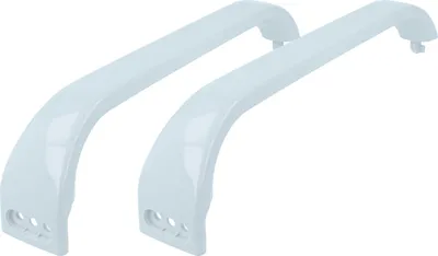 Produktbild von vhbw 2x Türgriff kompatibel mit Bosch KSV29600/04, KSV29620/03, KSV29620/04, KSV29601/01, KSV29601/02 Kühlschrank Backofen Kunststoff Weiß