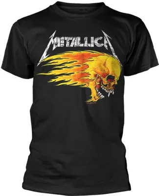 Produktbild von Metallica - "Flaming Skull Tour ´94" T-Shirt für Herren/Damen Uni PH2436 (M) (Schwarz)
