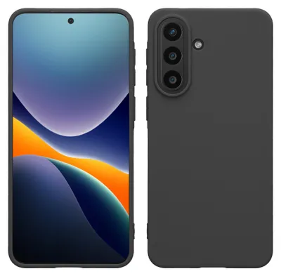 Produktbild von kwmobile Hülle für Samsung Galaxy A57 5G TPU Case - Handyhülle unterstützt kabelloses Laden, flexible Schutzhülle, gummiertes Cover in Dunkelgrau