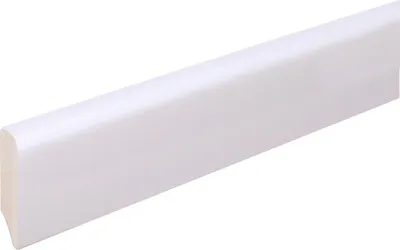 Produktbild von Neuhofer Fußleiste 240 cm 38,5 mm x 10 mm Uni weiß