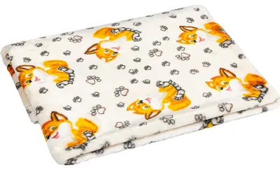 Immagine prodotto di Coperta per neonati ELLA - 75x100 cm - Arancione,Bianco
