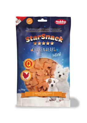 Produktbild von Nobby STARSNACK Soft Chicken Heart für Hunde, 70 g