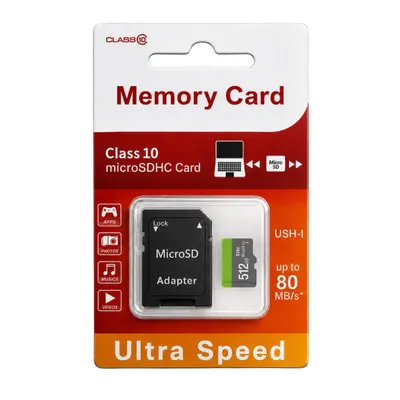 Produktbild von Micro SD Speicherkarte Elite 512GB Handy Video Kamera Gaming Flash-Speicher inklusive SD Karten Adapter