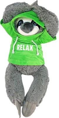 Produktbild von Plüschtier Faultier mit Pullover grün "Relax" - ca. 60 cm