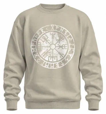 Productafbeelding van Vegvisir Viking Kompas, Noordse runenring, beschermingssymbool, sweatshirt, trui, natuur, maat M