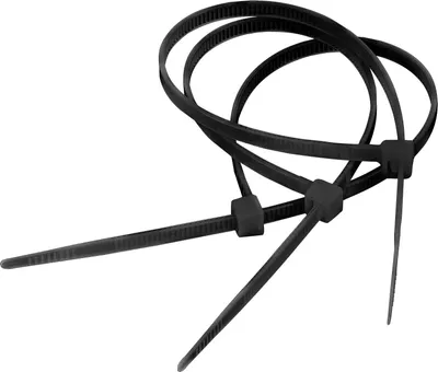 Obrázek produktu pro Kabelové stahovací pásky Cabletech 2,5 mm/15 cm, černé, 100 ks.