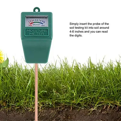 Produktbild von Bodenfeuchtemesser - Tragbarer Feuchtigkeitsmesser mit Langsonde - 34 x 10 x 5 cm