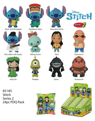 Produktbild von Monogram Int. MNGM85185 - Lilo & Stich 3D PVC-Taschenanhänger Stich Series 2 Display (24) - Neu