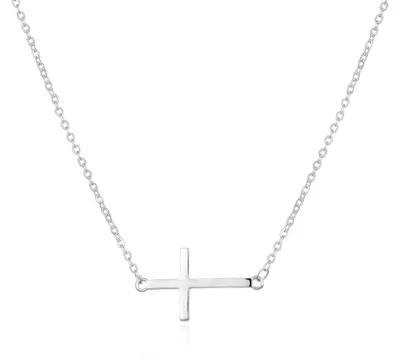 Produktbild von Silberne Halskette mit einem Kreuz AGS1532/47