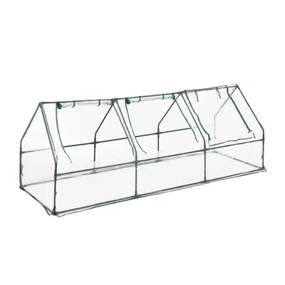 Produktbild von relaxdays Folienfrühbeet PVC mit 3 Türen