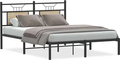 Immagine prodotto di vidaXL Struttura letto senza materasso rovere Sonoma 137x190 cm materiale a base di legno