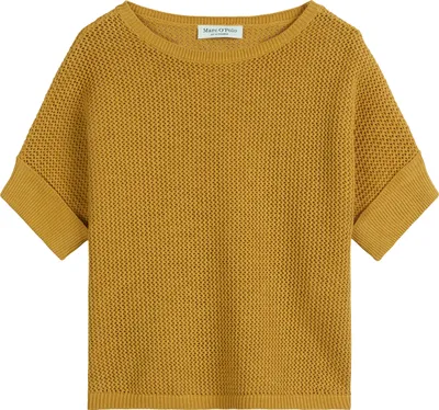 Produktbild von Marc OŽPolo Casual (318) Pullover, shortsleeve, round neck, golden yellow 234 234 S