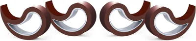 Produktbild von Stoppi, Fensterstopper, Türstopper, Türkeil, Türhaken, Fensterklemme, 4er-Set (erhältlich in 14 Farben) (Schokoladenbraun)