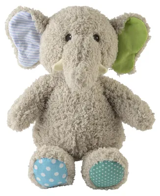 Produktbild von Warmies Mini Wärmestofftier Elefant grau blau grün Hirse-Lavendelfü