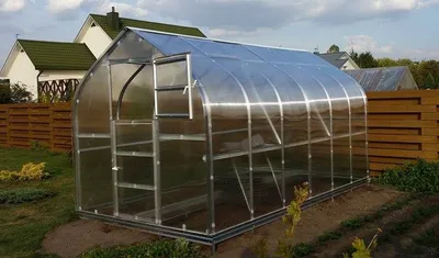 Produktbild von Gewächshaus 11 HKP 6 mm, Grundfläche 30 m²- Abmessungen: 1200 x 250 cm (L x B)