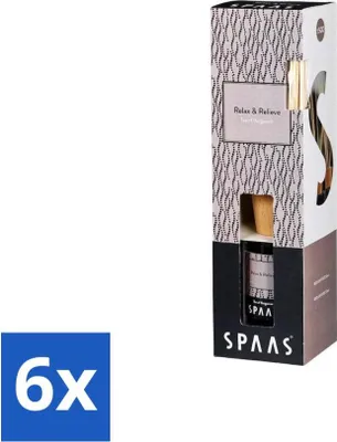 Image de Spaas – Bâtonnets parfumés – Relaxation et soulagement – Thé à la bergamote – 80 ml - Pack économique - 6 pièces